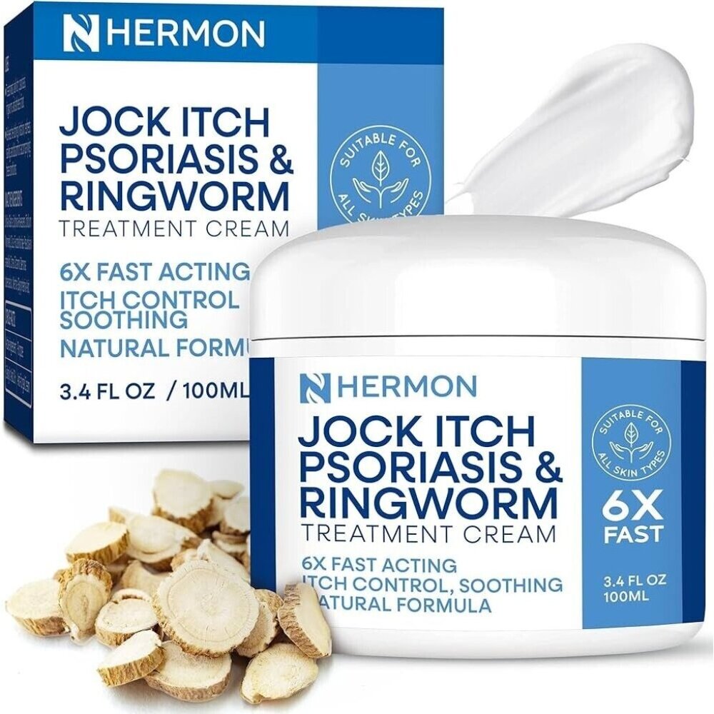 Hermon Health Jock Itch Psoriasis &‎ Ringworm Treatment Cream